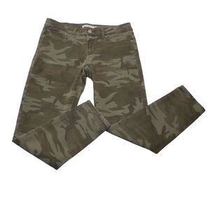 Levis 711 Camo Skinny Ankle Jeans Womens 28 Hip-Hop Army Green Trendy Outdoor